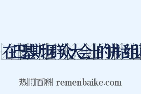 在巴基斯坦群众大会上的讲话组词是什么意思的图片